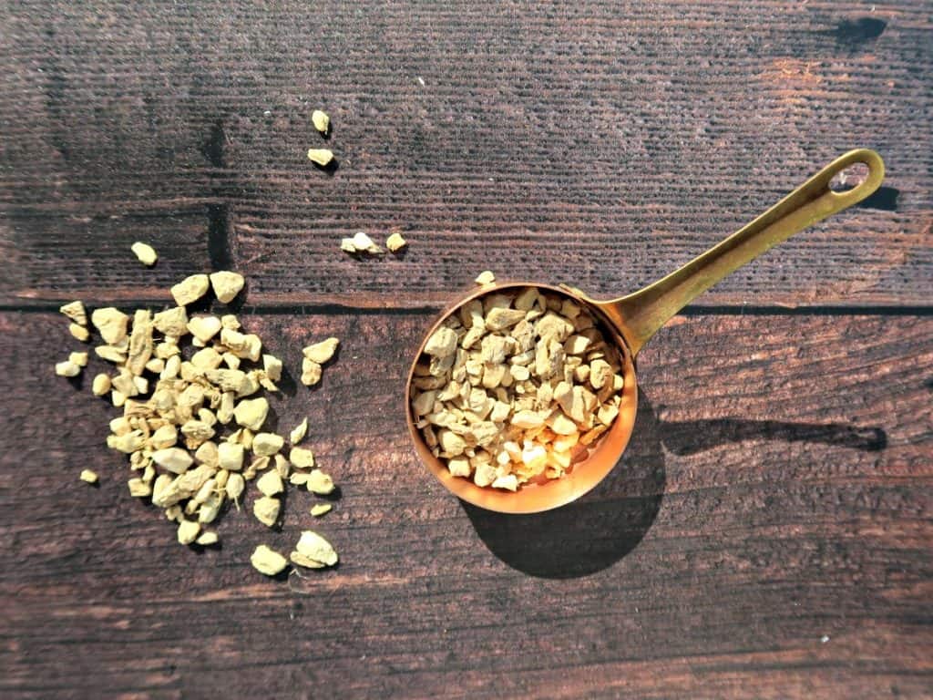 Dried, chopped Ginger Root